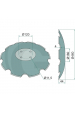 Obrázok pre Zubatý podmítací disk na podmítač Amazone Catros, Catros+ 460 x 4 mm 10 zubů 4 díry