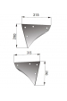 Obrázok pre Výměnný díl pravý na pluh Kuhn, Huard 315 x 280 mm pro orební těleso L6 AgropaGroup