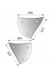 Obrázok pre Výměnný díl trojúhelník pravý na pluh Lemken, Ostroj 290 x 270 x 10 mm AgropaGroup