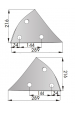 Obrázok pre Výměnný díl trojúhelník pravý na pluh Lemken, Ostroj typ C2KR 289 x 216 x 10 mm Agropa
