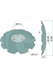 Obrázok pre Zubatý podmítací disk na diskový podmítač Horsch Joker CT, Pronto 460 x 6 mm 9 zubů 3 díry