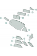 Obrázok pre Výměnný díl odhrnovačky pravý tvrdokov HEAVY DUTY na pluh Lemken, Ostroj typ B2KR Granit