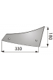 Obrázok pre Výměnný díl trojúhelník levý na pluh RabeWerk VRP 330 WL 330 x 180 mm AgropaGroup