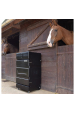 Obrázok pre Plastový box na vybavení pro koně na soutěže La GÉE černý vertikální s kolečky