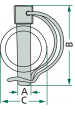 Obrázok pre Trubková závlačka pro třetí body průměr 10 mm