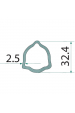 Obrázok pre Profilová trubka kardanu Blueline trojúhelník P2 délka 1,5 m průměr 32,4 mm B1
