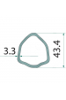 Obrázok pre Profilová trubka kardanu Blueline trojúhelník P5 délka 1,5 m průměr 43,4 mm B3, B4, B4 80°