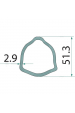 Obrázok pre Profilová trubka kardanu Blueline trojúhelník P8 délka 1,5 m průměr 51,3 mm B5