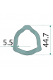 Obrázok pre Profilová trubka kardanu Blueline trojúhelník P10 délka 1,5 m průměr 44,7 mm B7