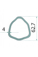 Obrázok pre Profilová trubka kardanu Blueline trojúhelník P11 délka 1,5 m průměr 62,7 mm B8. B9