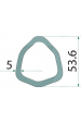 Obrázok pre Profilová trubka kardanu Blueline trojúhelník P12 délka 1,5 m průměr 53,6mm B8, B9, B9 80°