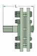 Obrázok pre Univerzální třecí lamelová spojka na kardan Weasler průměr 175 mm 750 Nm