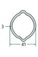 Obrázok pre Profilová trubka kardanu Weasler citron G4 délka 3 m průměr 41 mm F21, F22, F23, FI, AW10