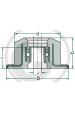 Obrázok pre Podpěrná kladka s kroužkem průměr 75 mm, výška 61,5 mm pro bramborový kombajn Grimme