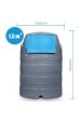 Obrázok pre Nádrž na AdBlue dvouplášťová SWIMER Eco-Line 1500 l verze BASIC