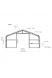 Obrázok pre Skladová, stanová hala příhradová konstrukce 10 x 42,7 x 5,2 m + plachta 900 g/m2
